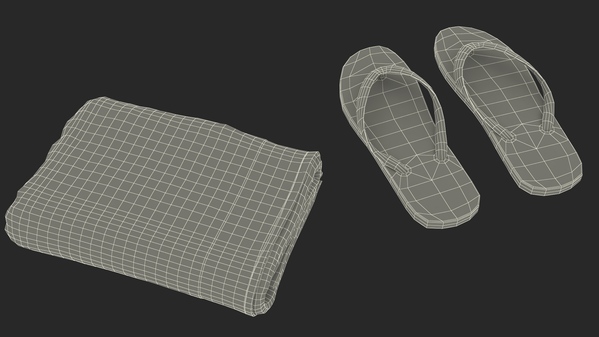 Comfortable Outdoor Pool 3D model