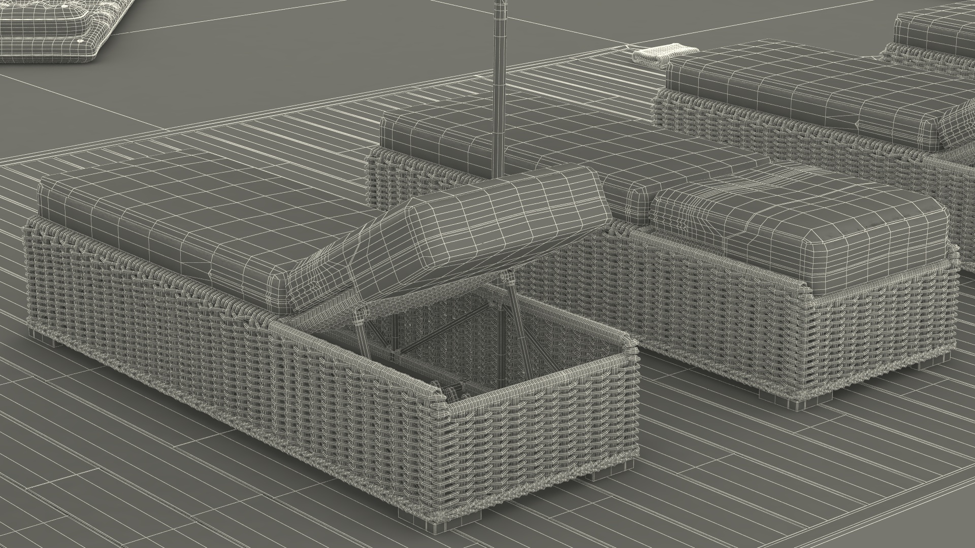 Comfortable Outdoor Pool 3D model