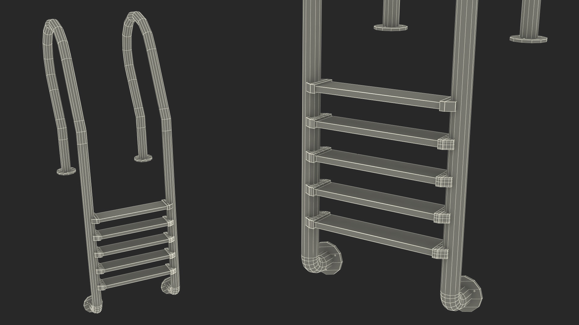 Comfortable Outdoor Pool 3D model