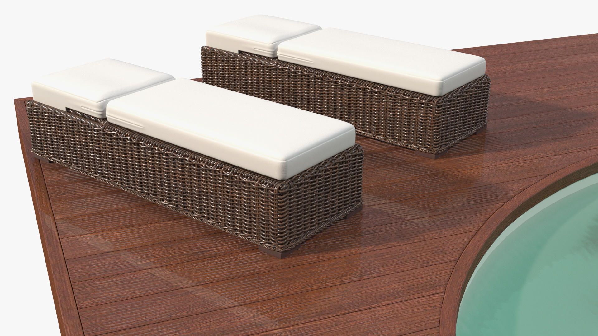 Comfortable Outdoor Pool 3D model