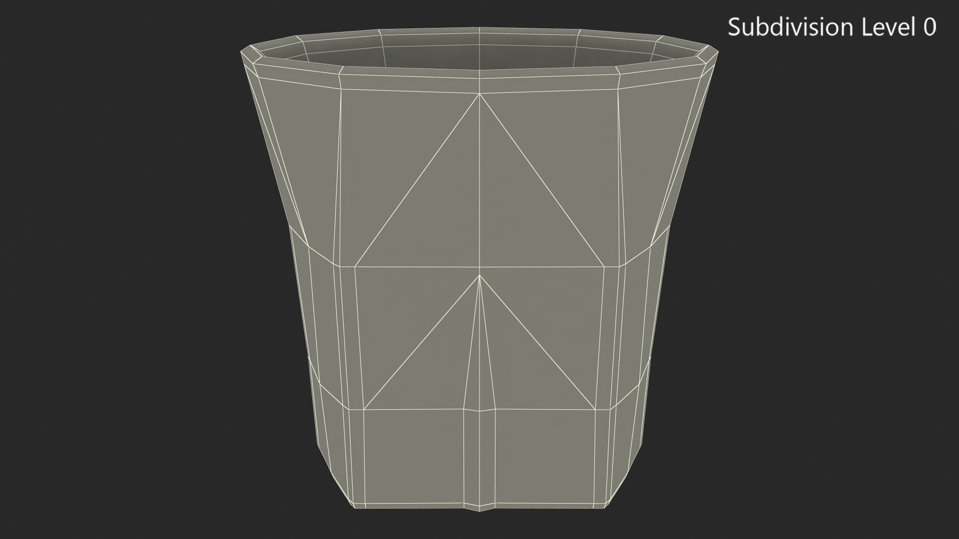 3D model Empty Shot Glass with Ice