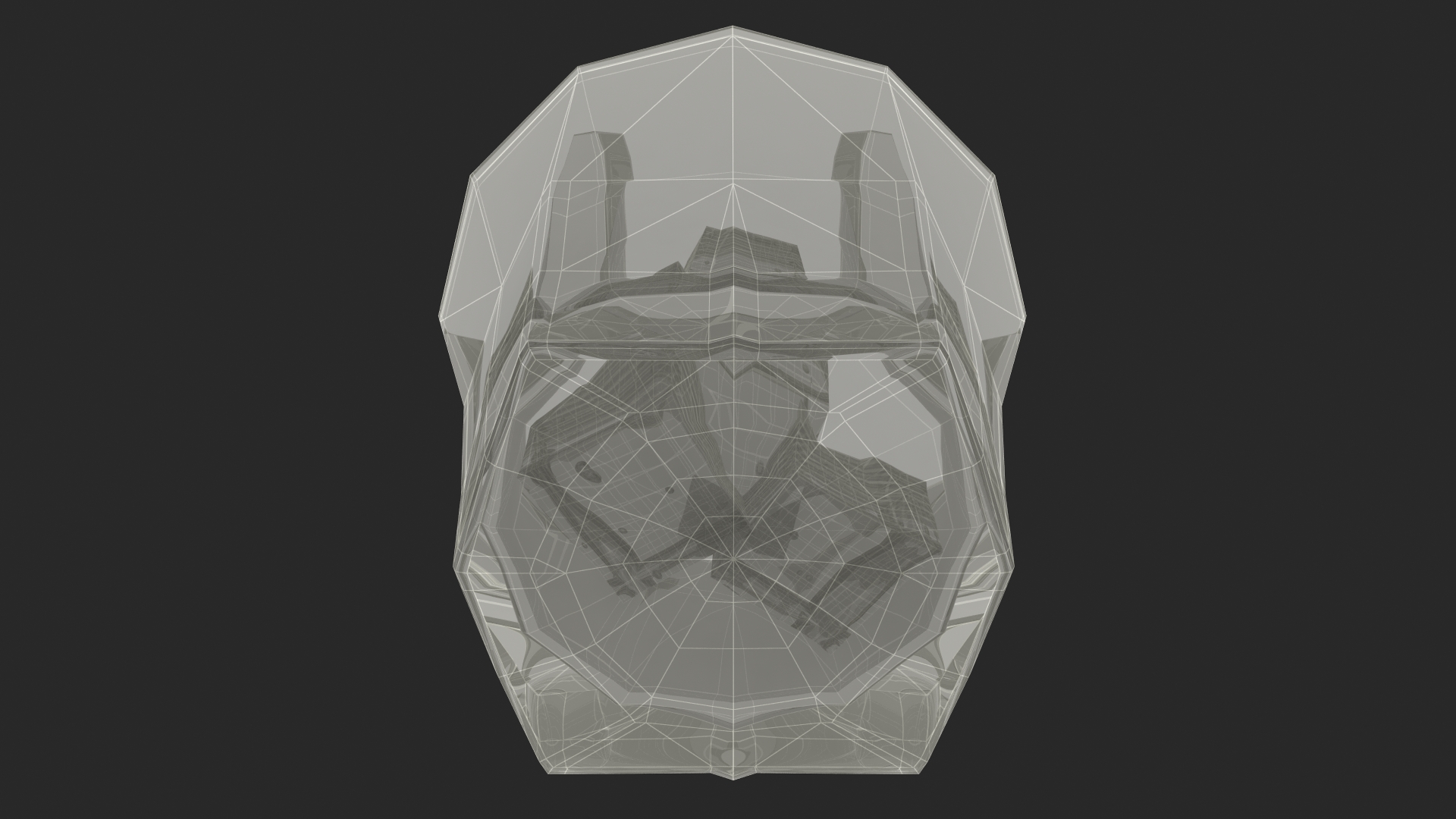 3D model Empty Shot Glass with Ice