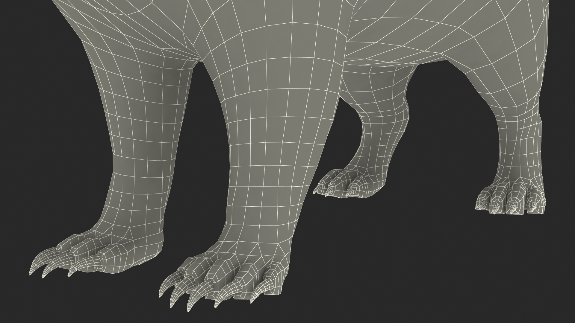 3D Badger Rigged model