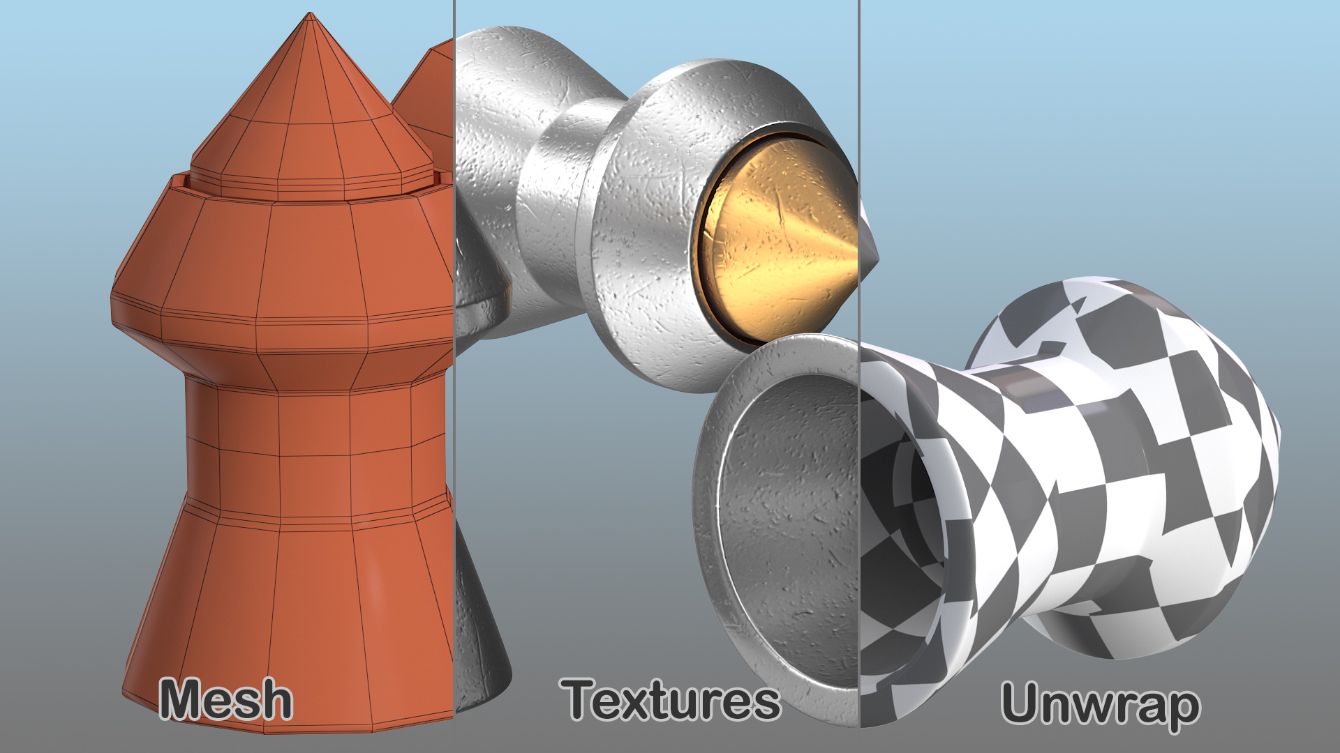 Hornet Pointed Airgun Pellets 3D model