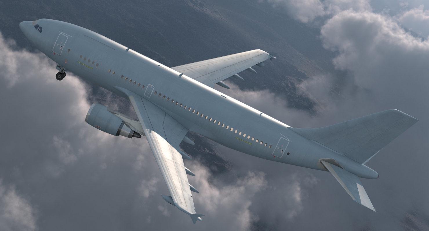 3D Airbus A310 Multi Role Tanker Aircraft Transport Generic