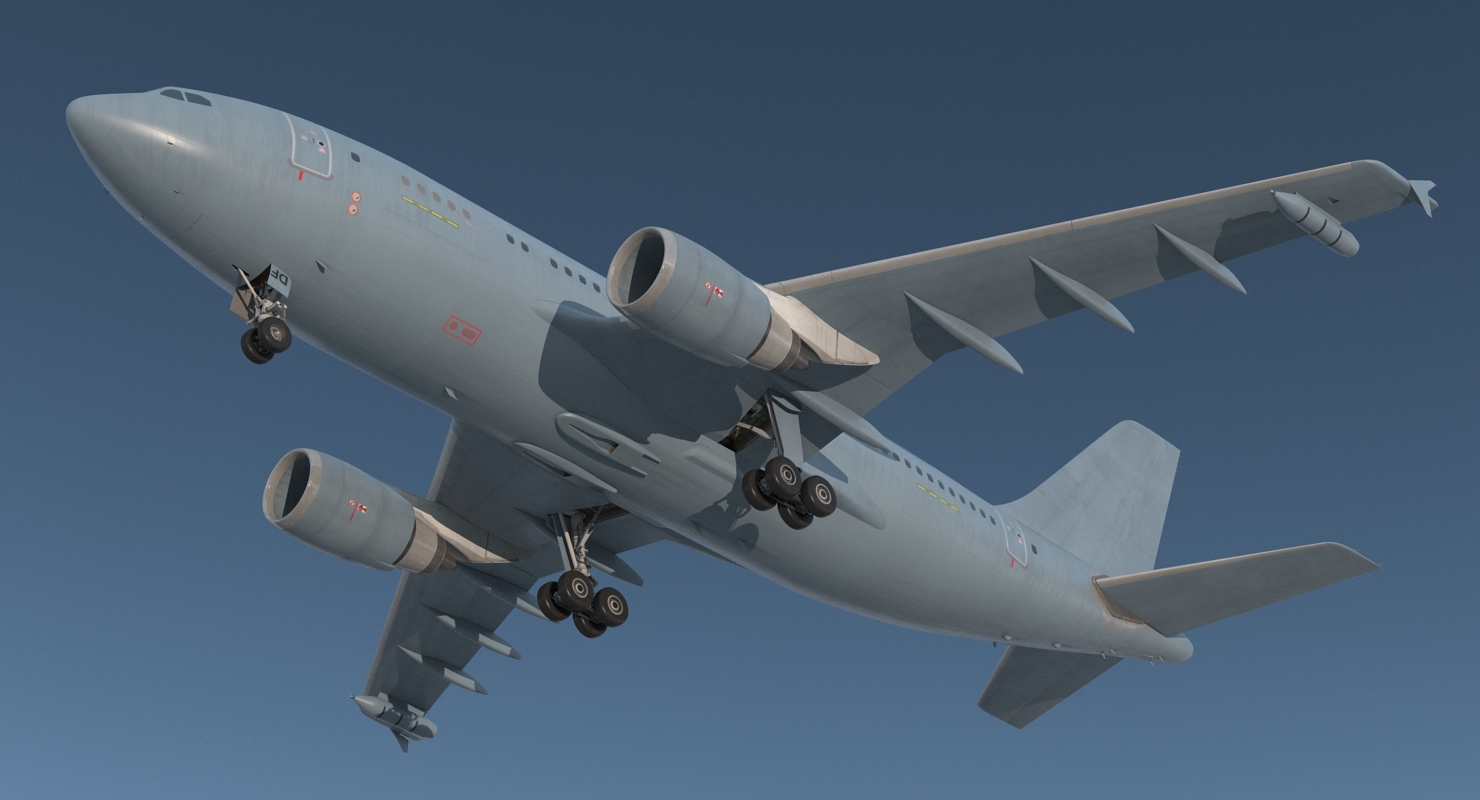 3D Airbus A310 Multi Role Tanker Aircraft Transport Generic