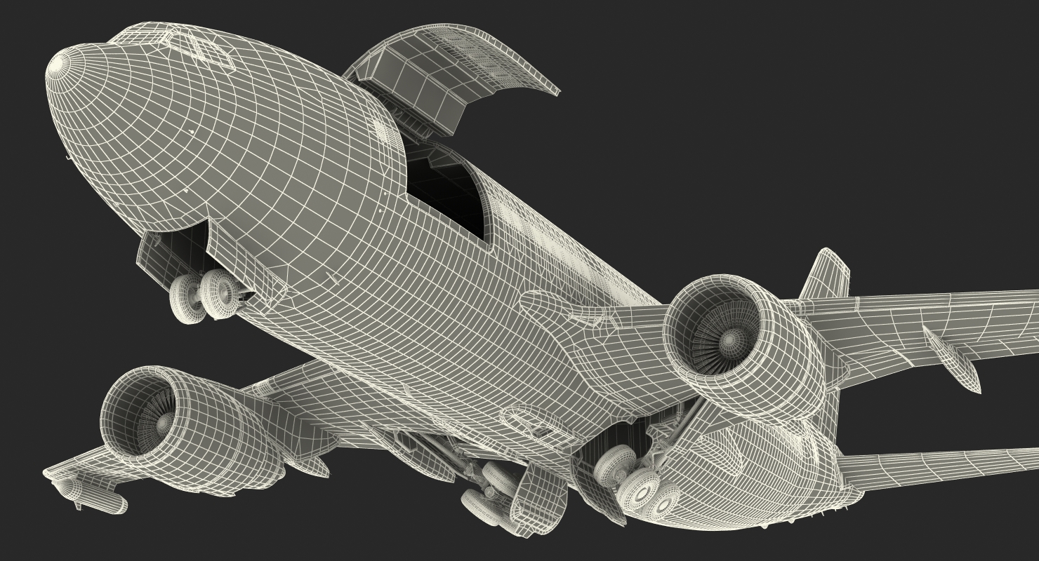 3D Airbus A310 Multi Role Tanker Aircraft Transport Generic