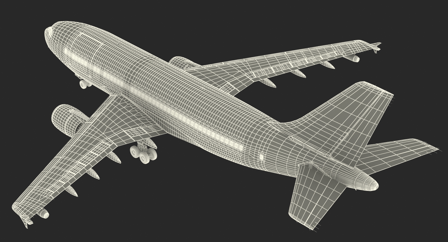 3D Airbus A310 Multi Role Tanker Aircraft Transport Generic