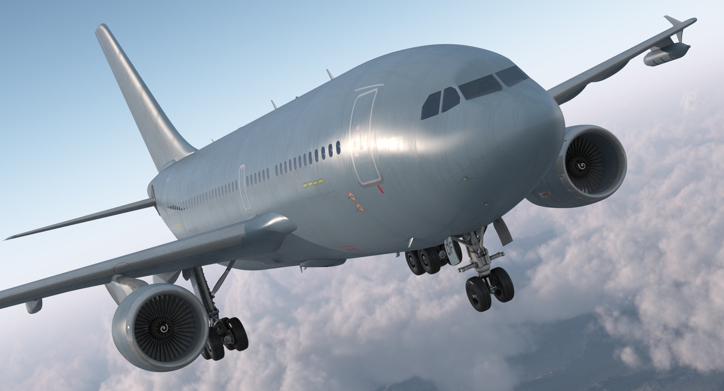 3D Airbus A310 Multi Role Tanker Aircraft Transport Generic