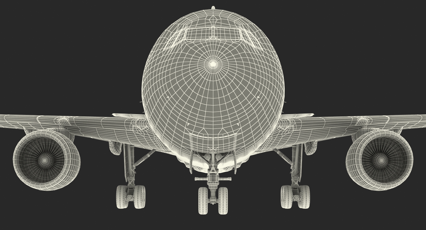 3D Airbus A310 Multi Role Tanker Aircraft Transport Generic