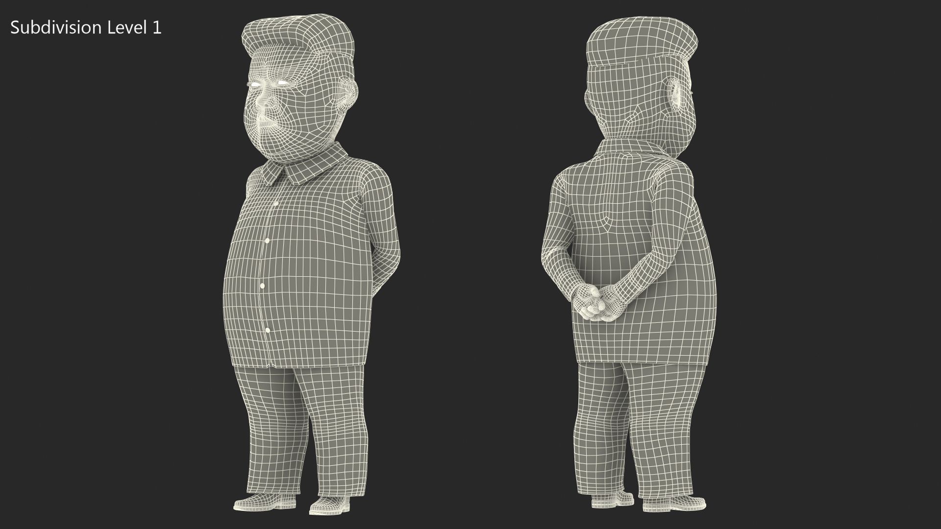 Cartoon Kim Jong Un Serious 3D