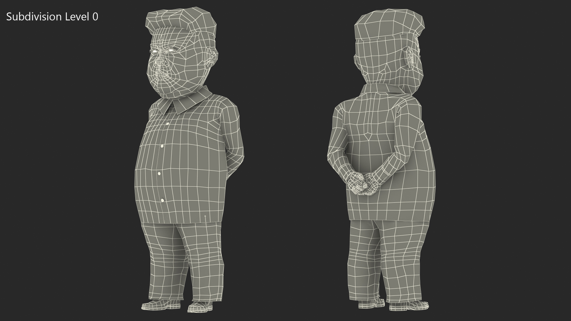 Cartoon Kim Jong Un Serious 3D