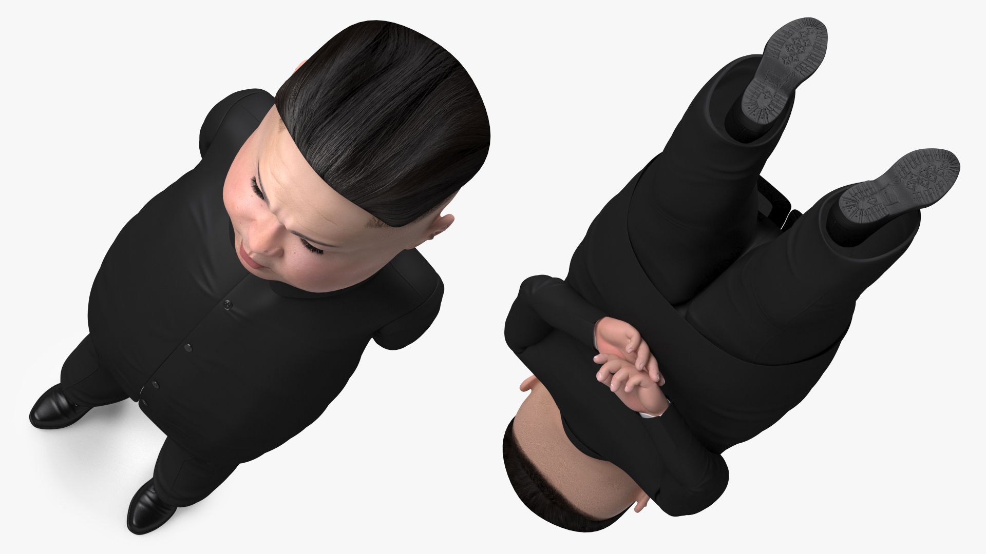 Cartoon Kim Jong Un Serious 3D