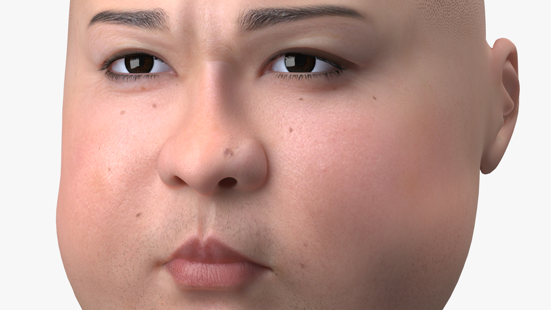 Cartoon Kim Jong Un Serious 3D