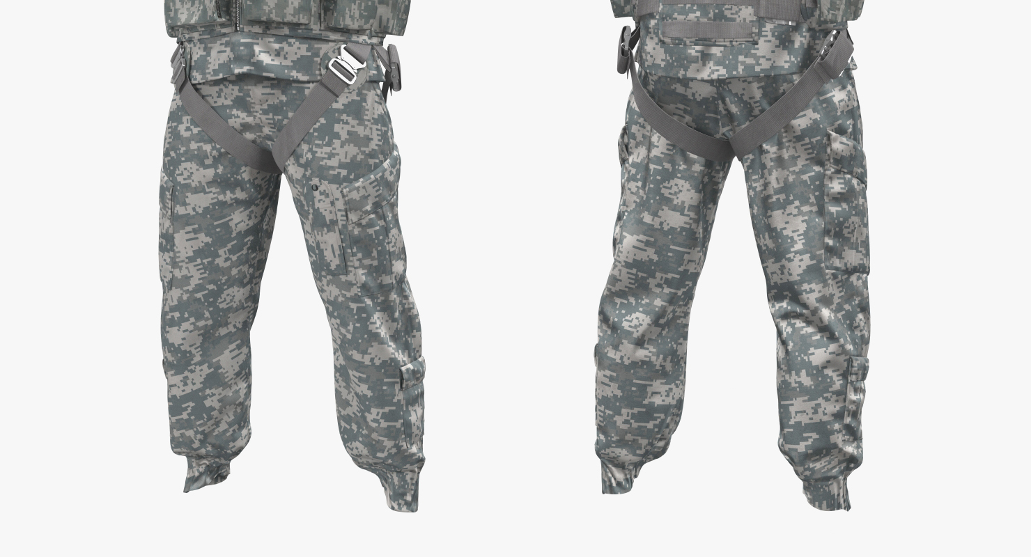 US Helicopter Pilot Uniform Camo 3 3D model