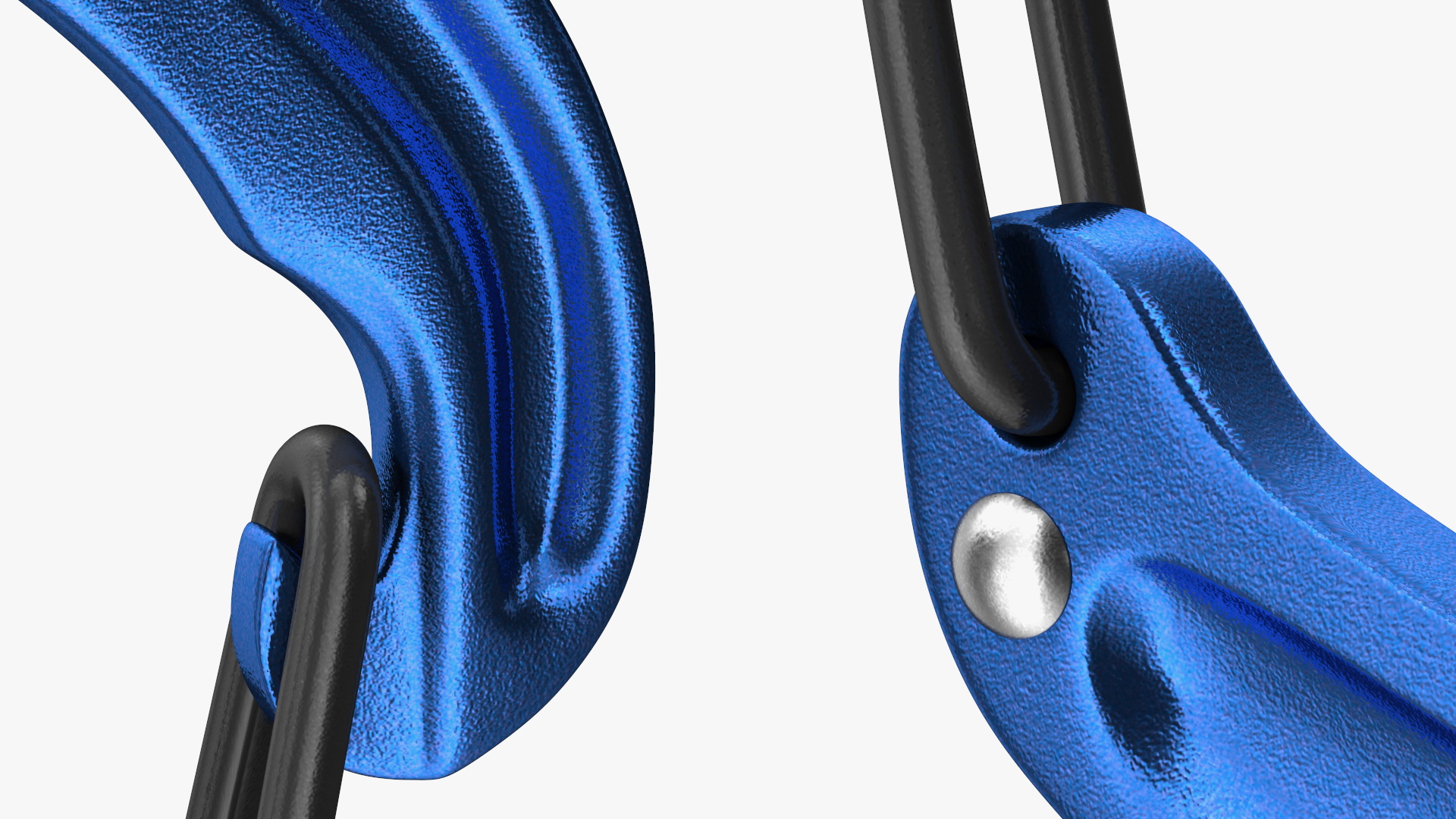 Black Diamond MiniWire Carabiner Closed Blue 3D model