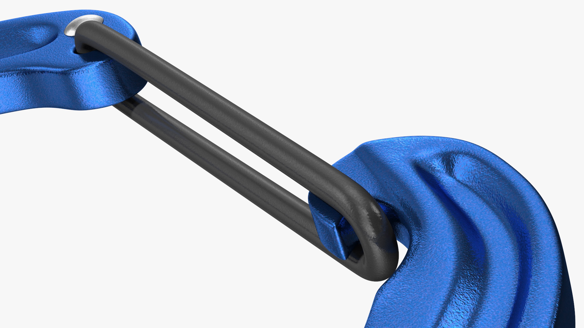 Black Diamond MiniWire Carabiner Closed Blue 3D model