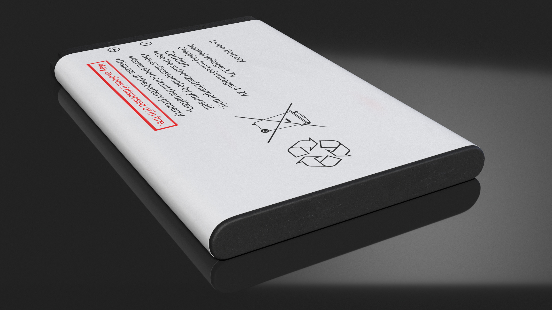 3D Lithium Phone Battery
