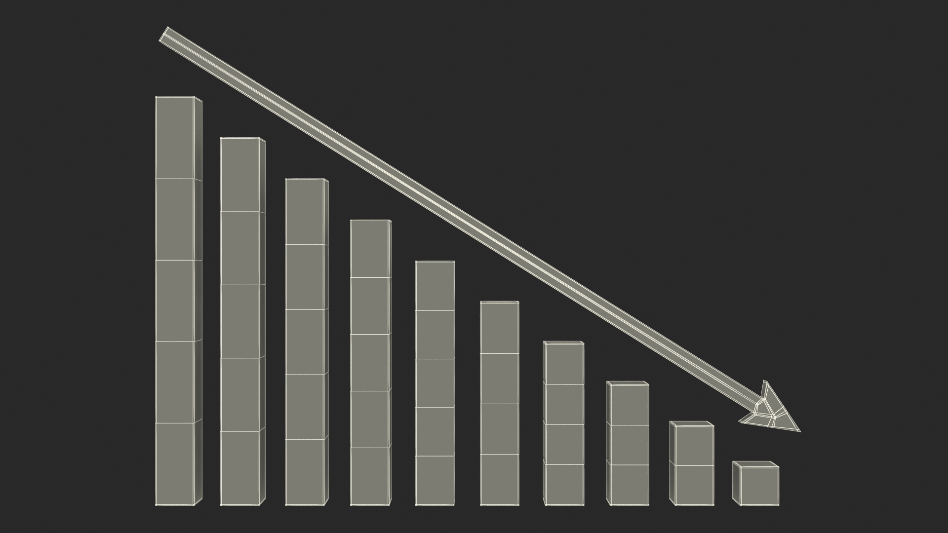 Graph Straight Down 3D model