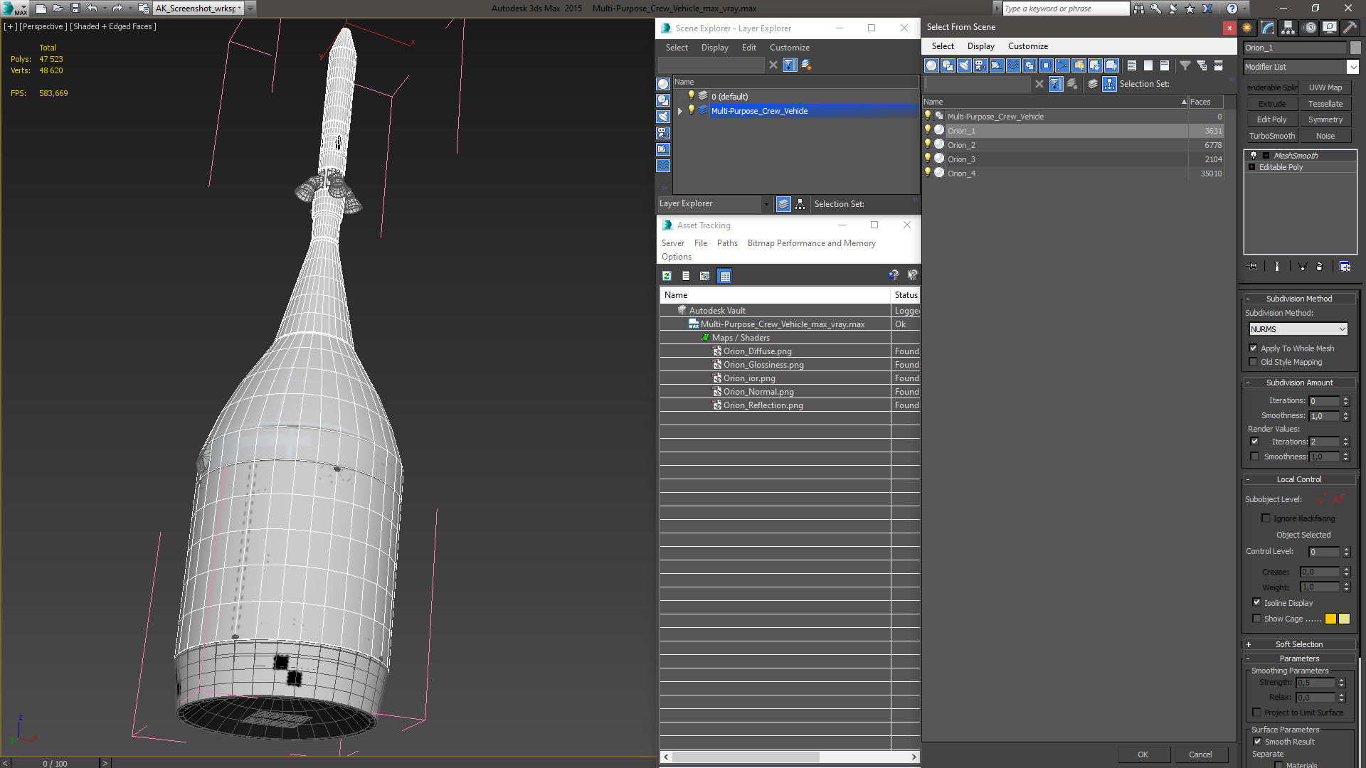 3D Multi-Purpose Crew Vehicle