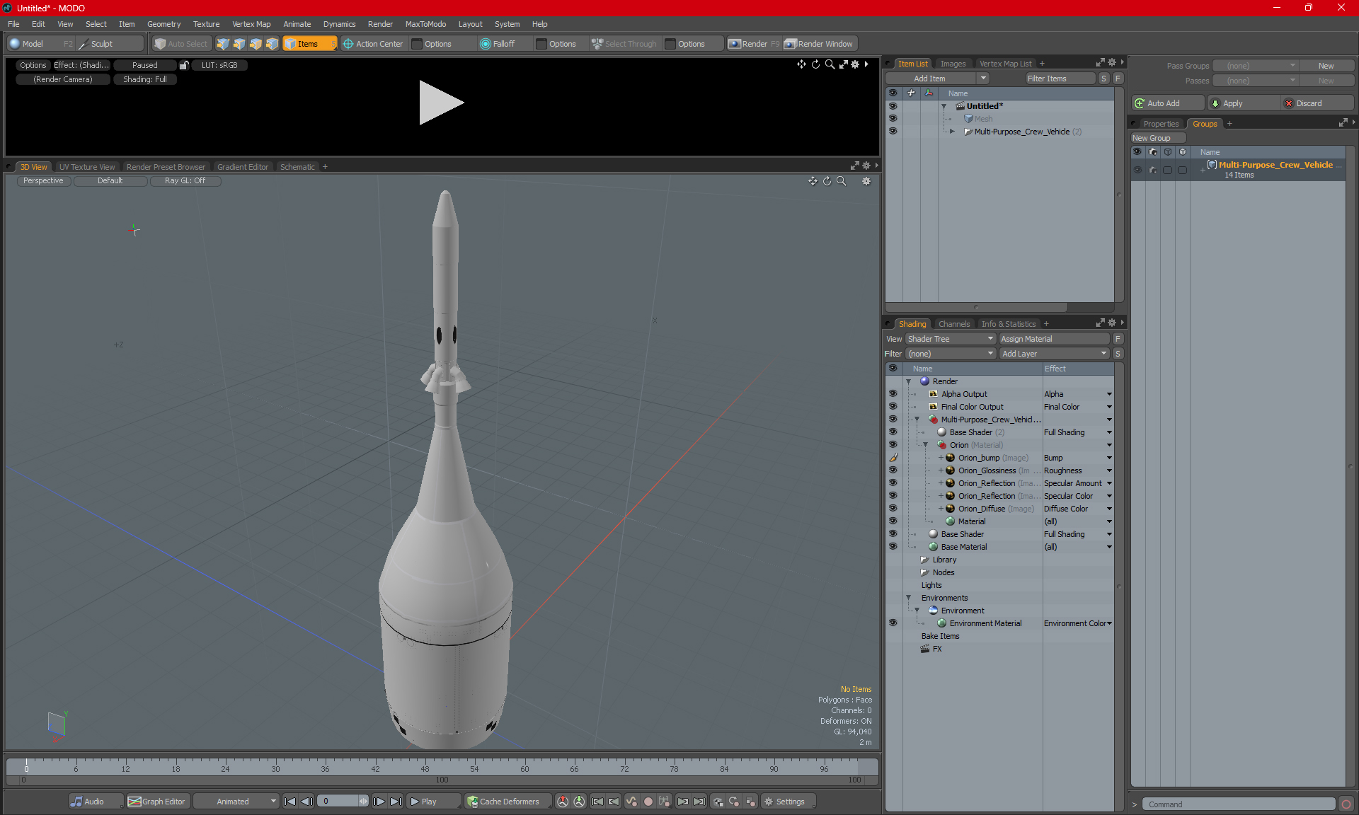 3D Multi-Purpose Crew Vehicle