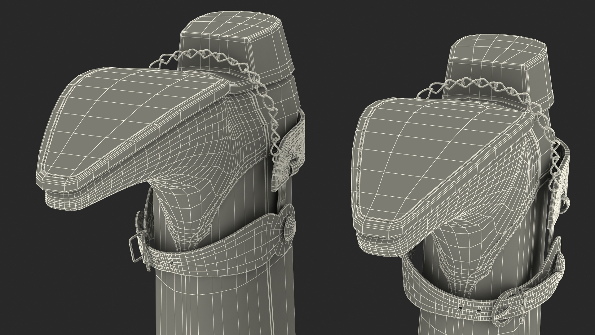 3D Crocodile Cowboy Boots with Spurs model