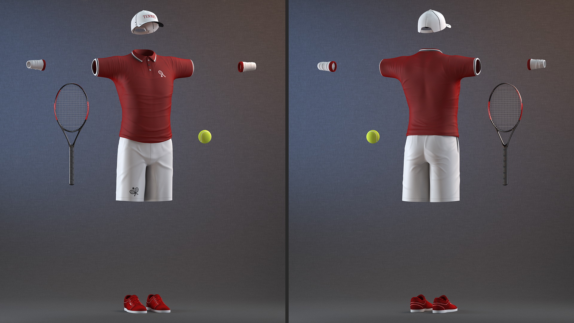 Tennis Sport Outfit for Men 3D