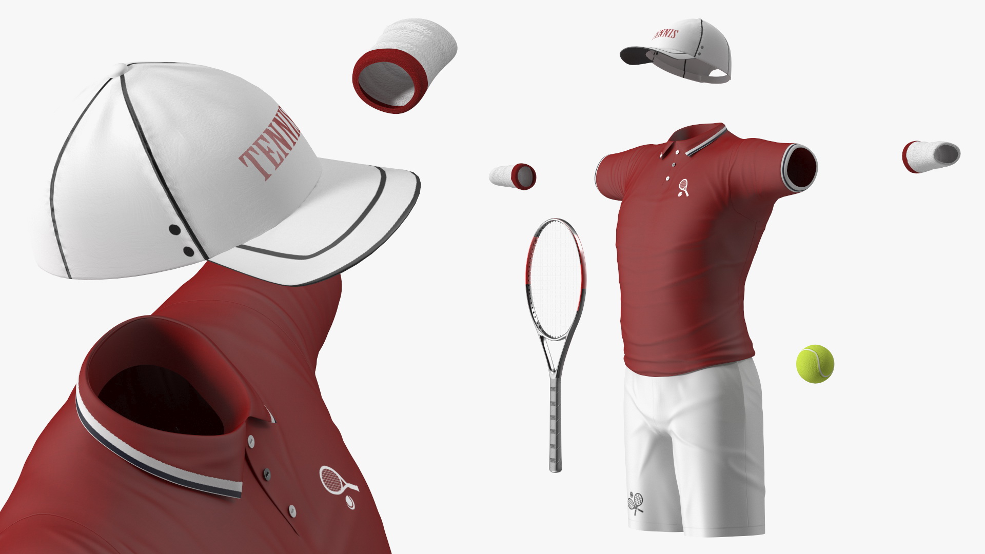 Tennis Sport Outfit for Men 3D