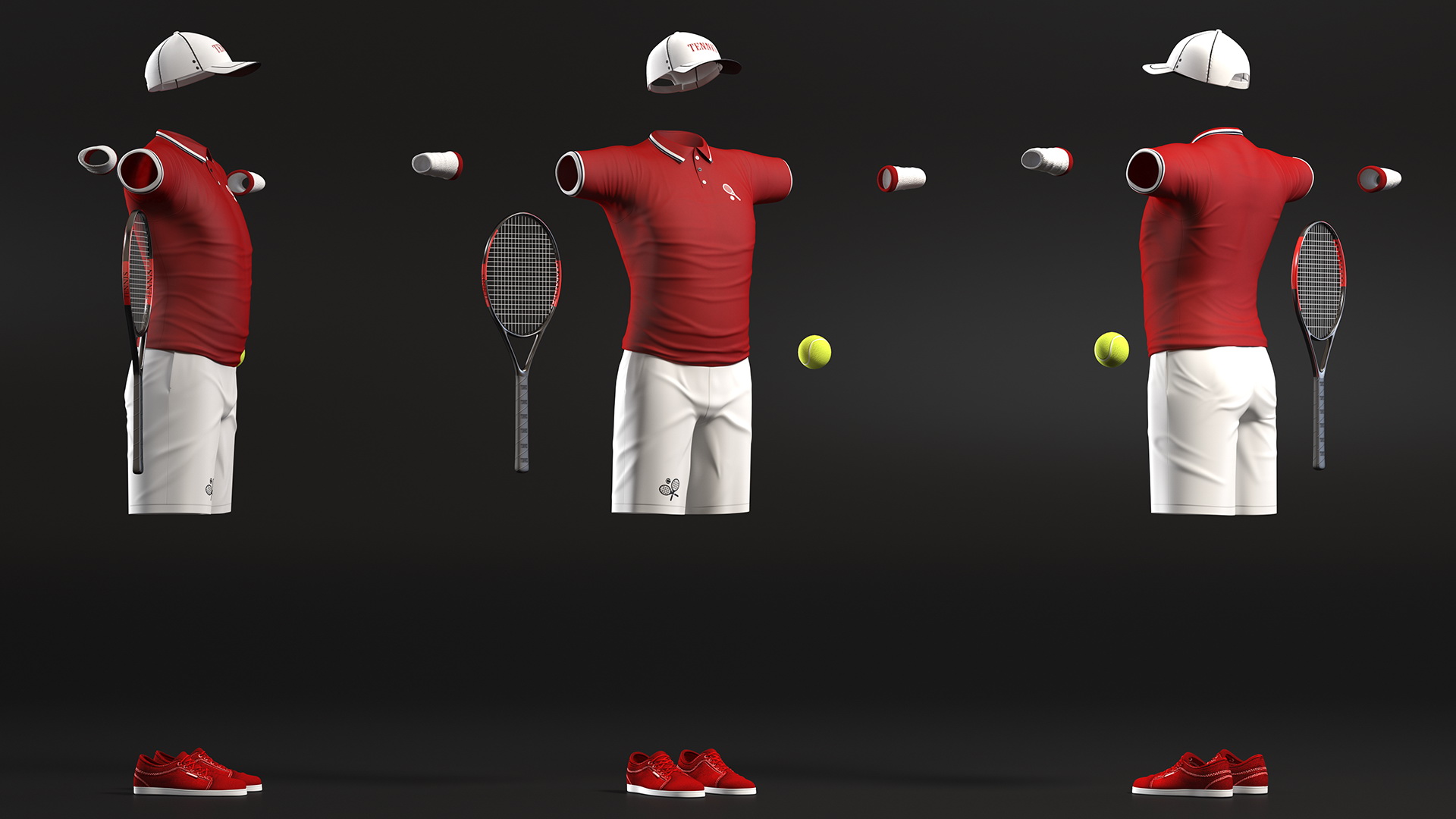 Tennis Sport Outfit for Men 3D