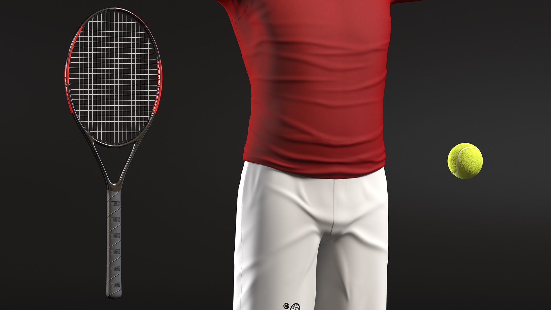 Tennis Sport Outfit for Men 3D