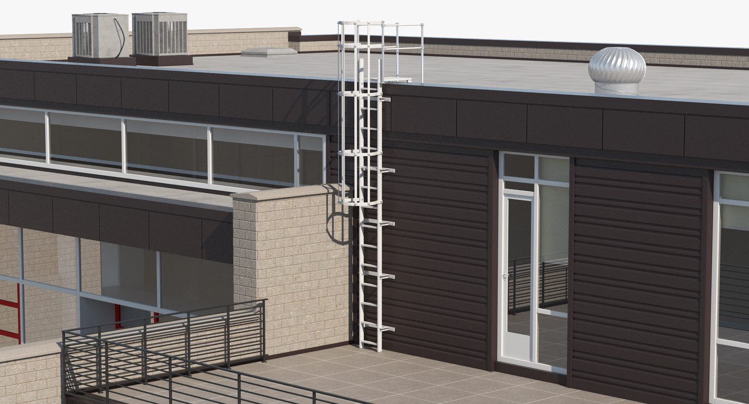 3D Modern Fire Station Building model