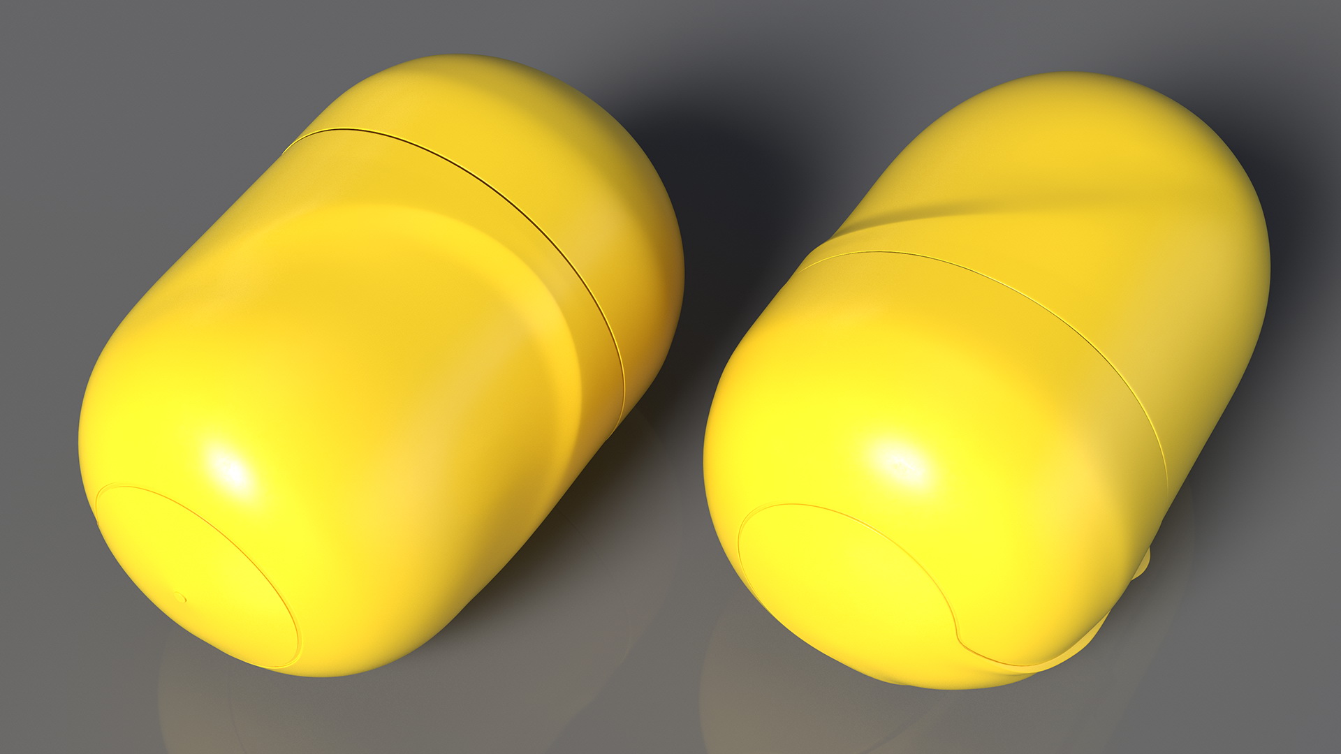 3D Closed Light Kinder Egg Plastic Container