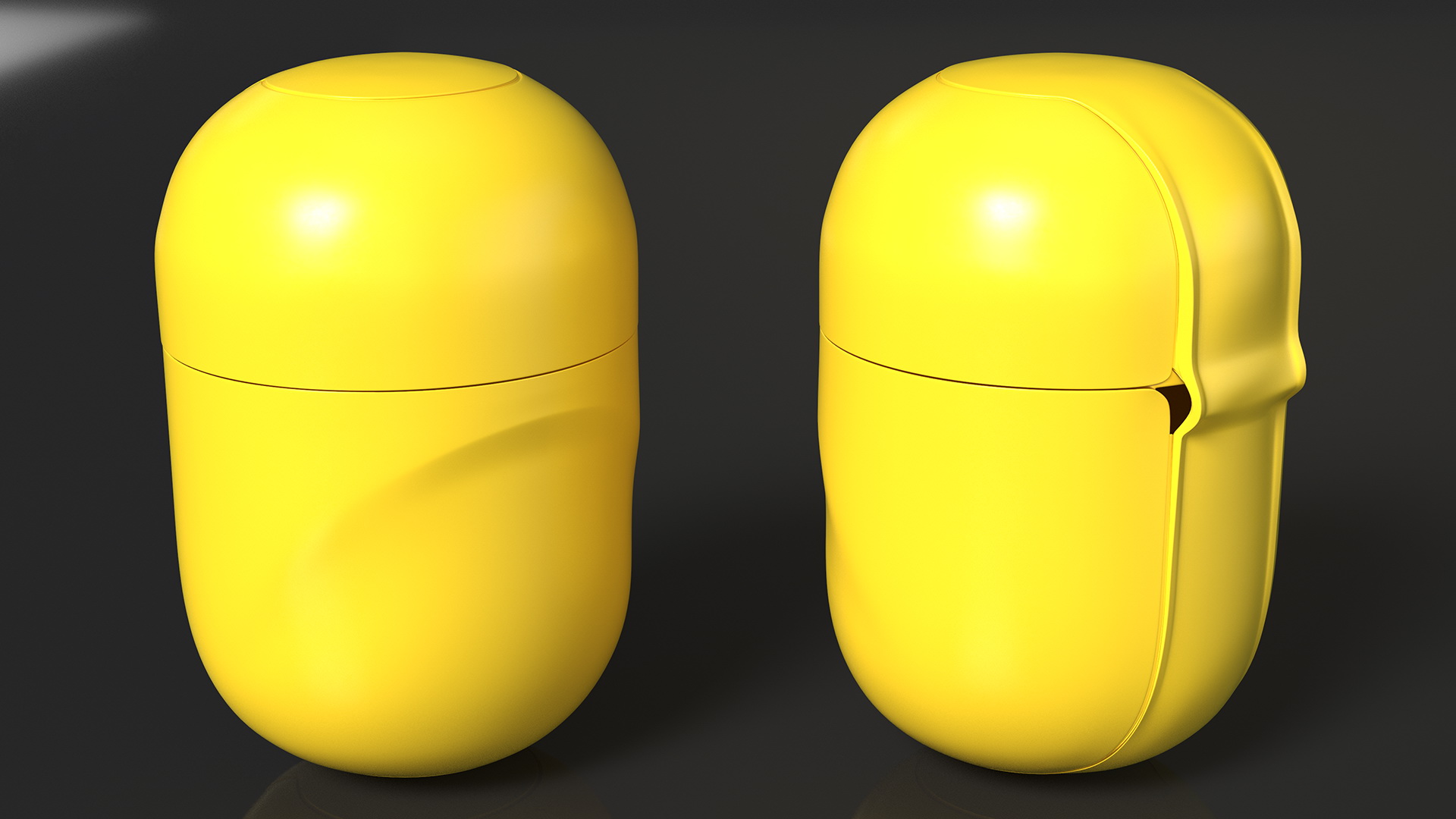 3D Closed Light Kinder Egg Plastic Container