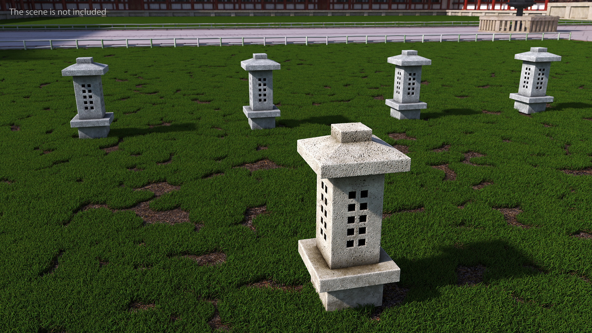 3D model Stone Garden Lantern