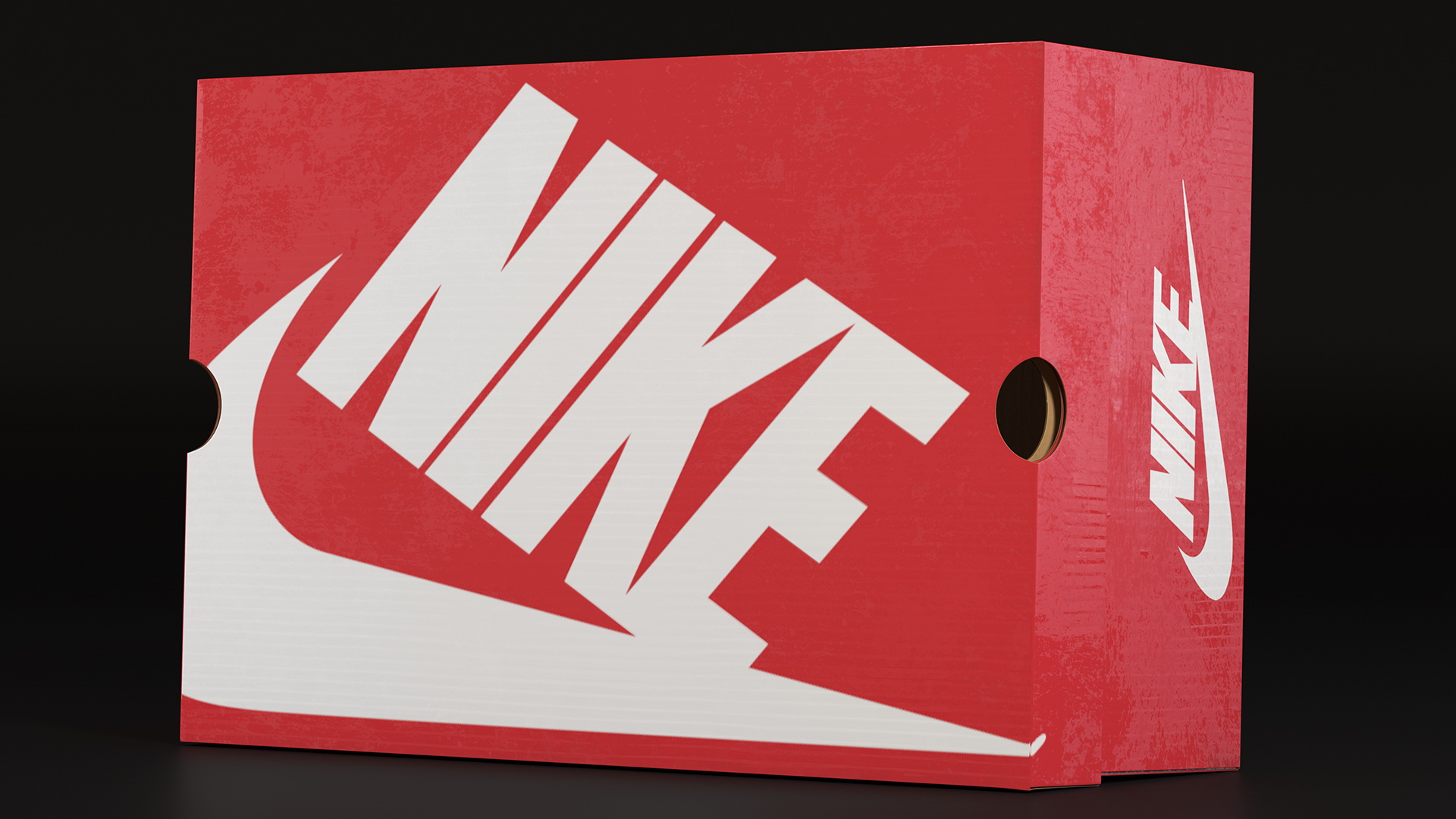 Nike Carton Shoe Box Closed 3D