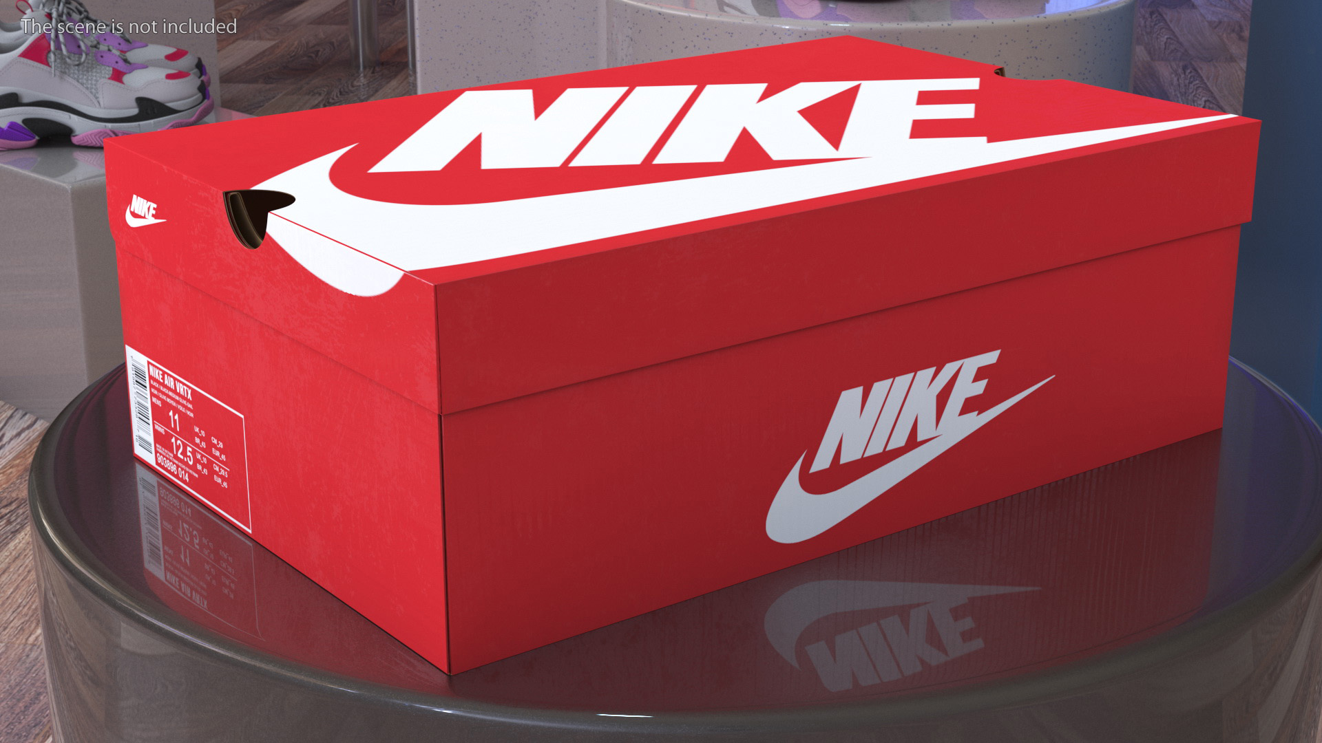 Nike Carton Shoe Box Closed 3D