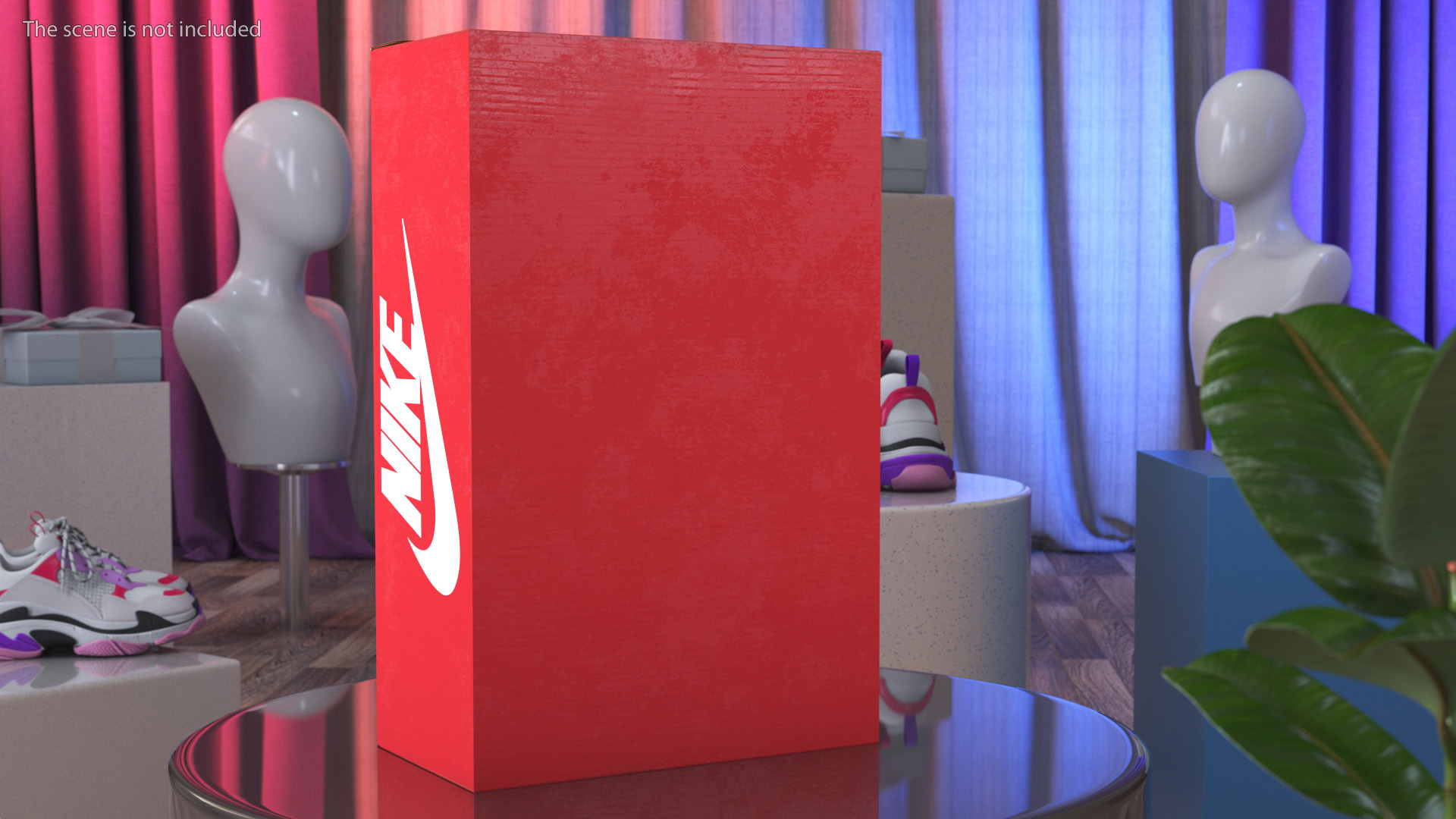 Nike Carton Shoe Box Closed 3D