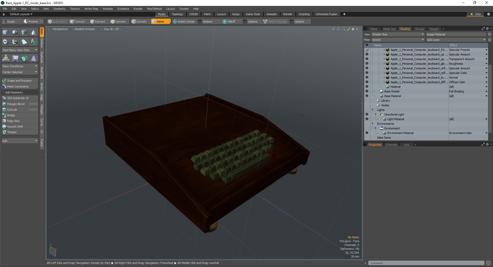 3D model Rare Apple-1 PC