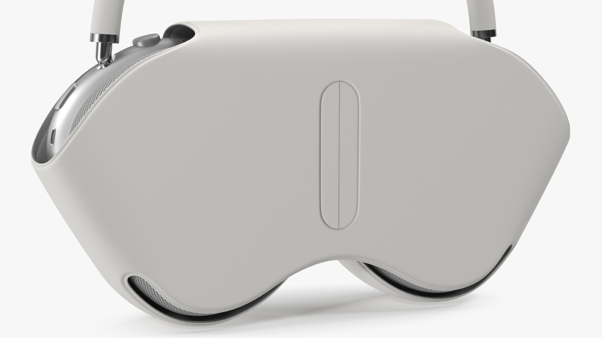 3D Silver AirPods Max with Case model