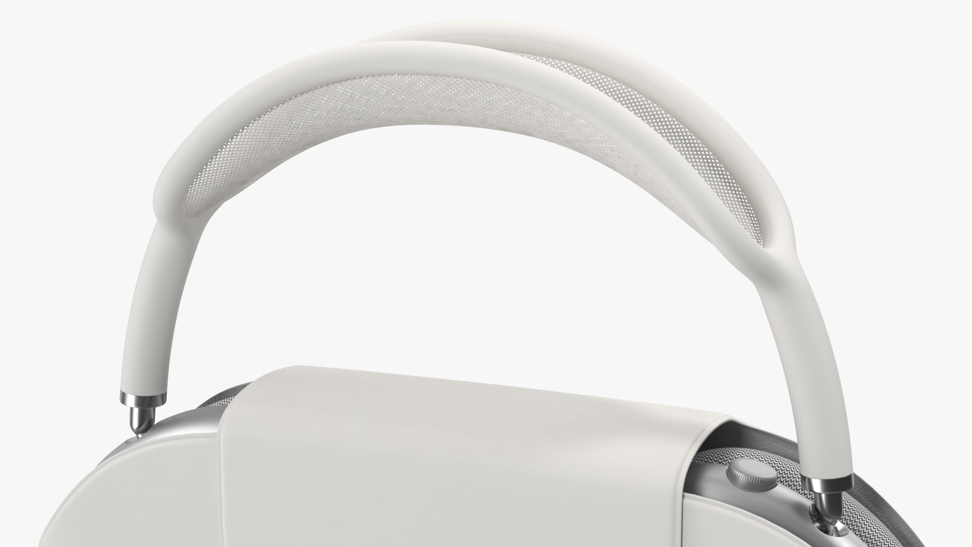 3D Silver AirPods Max with Case model