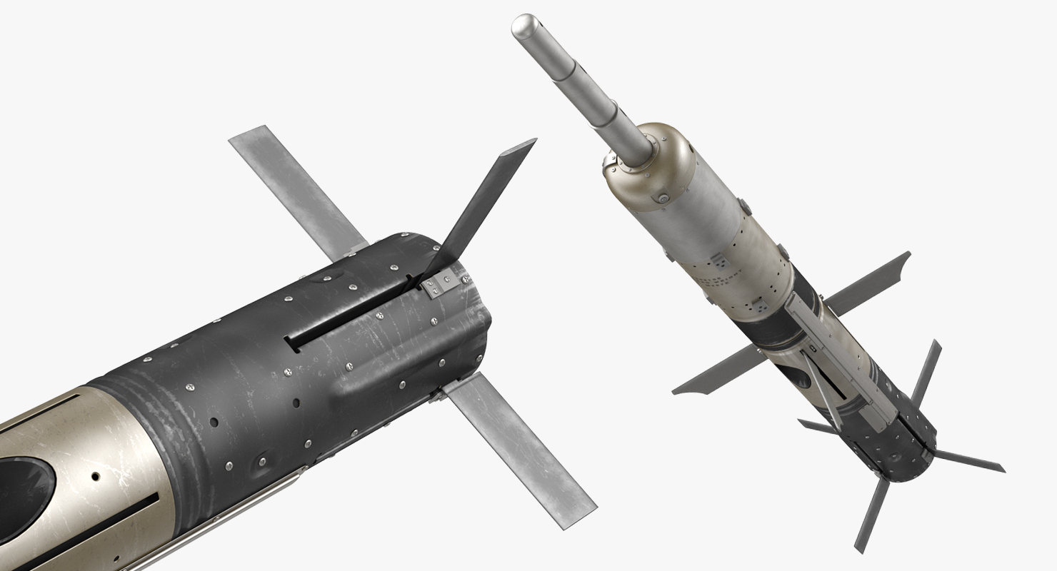 3D BGM 71E TOW Missile Rigged