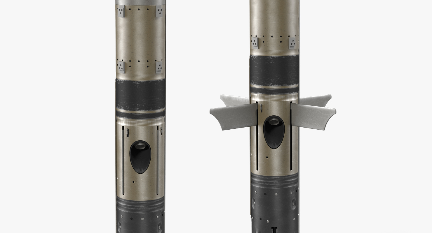 3D BGM 71E TOW Missile Rigged