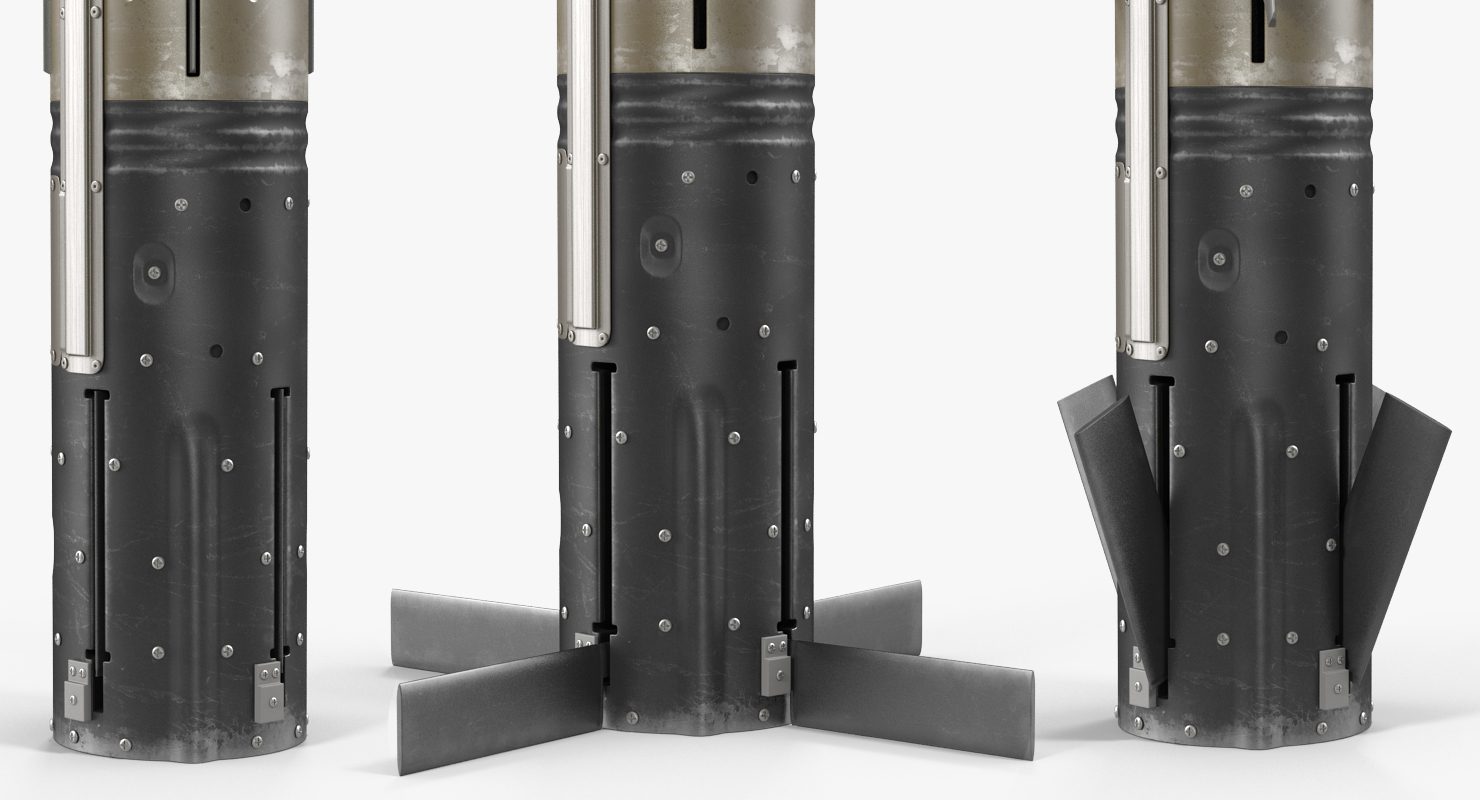 3D BGM 71E TOW Missile Rigged