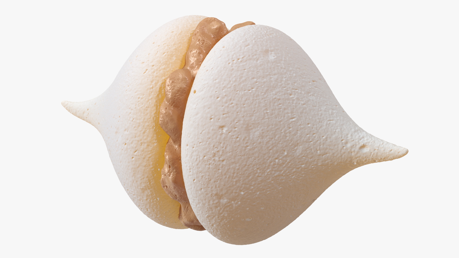 3D Smooth Meringue with Caramel Filling