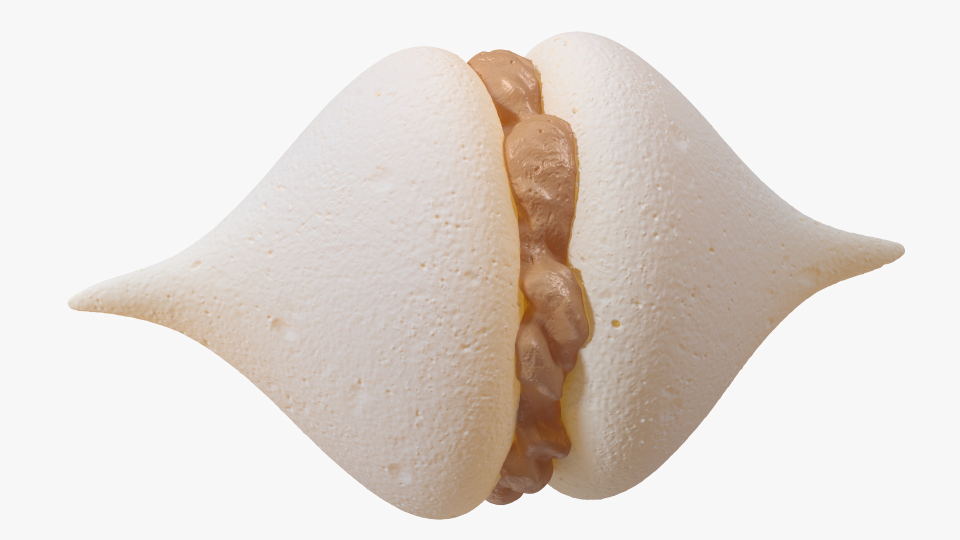 3D Smooth Meringue with Caramel Filling