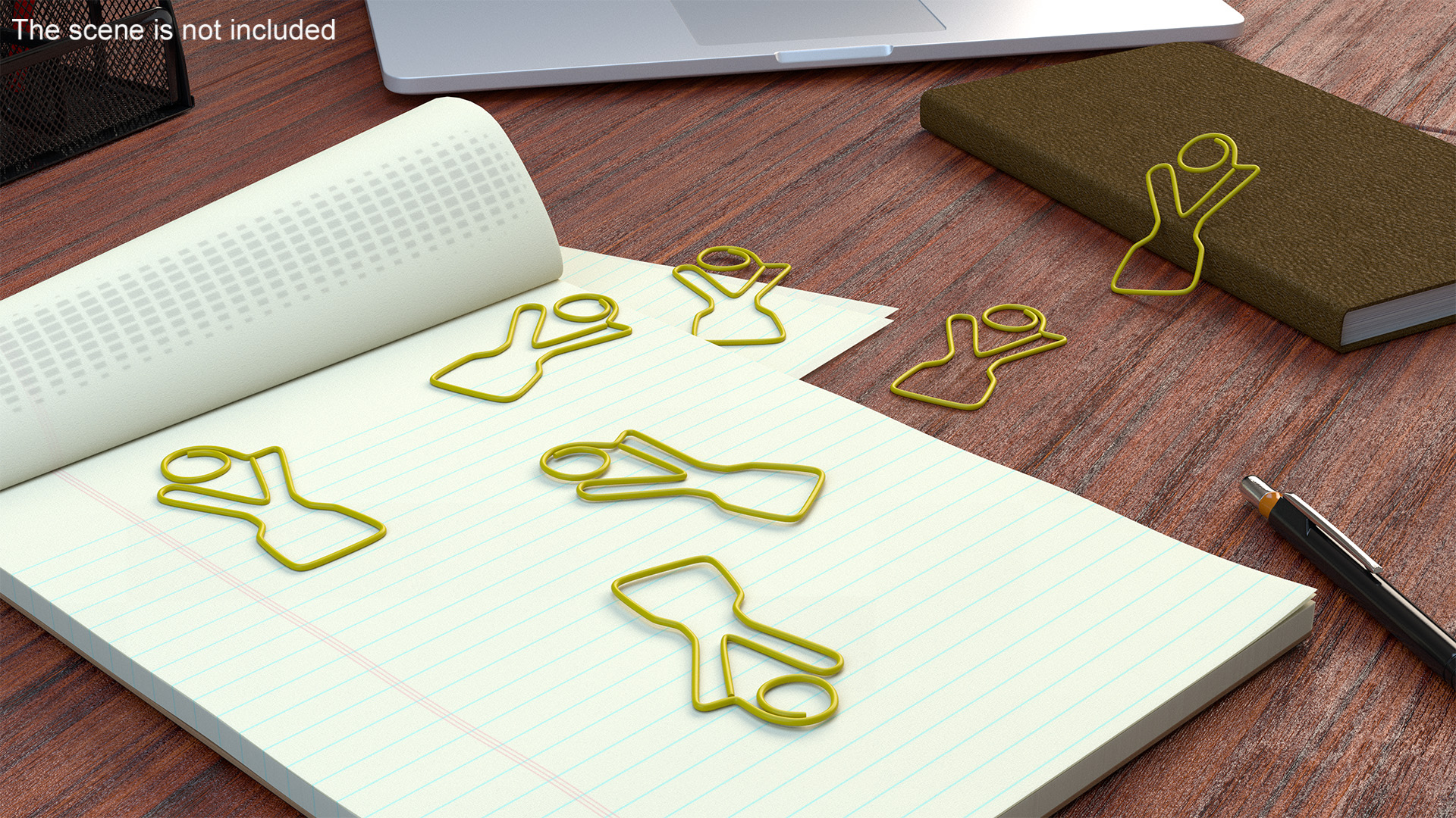 Slingshot Shaped Paper Clip 3D