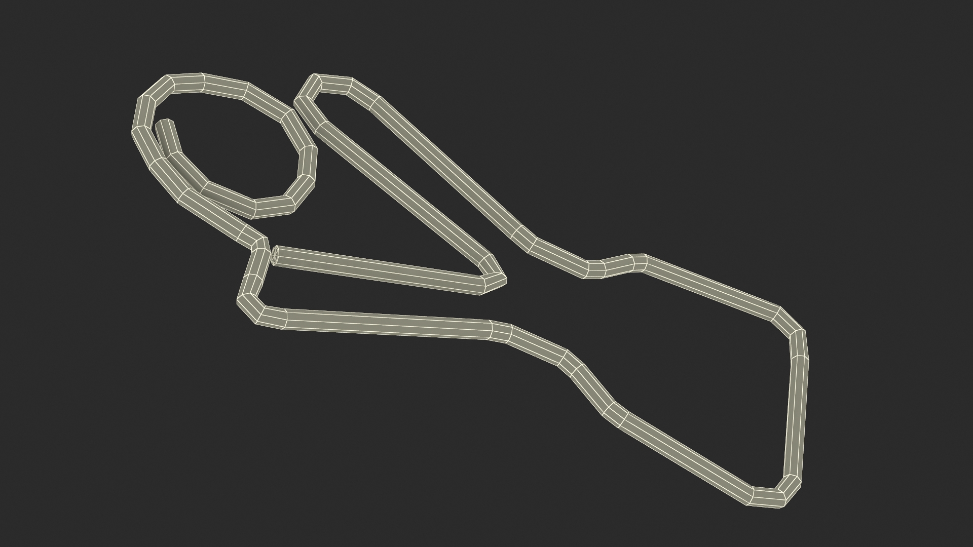 Slingshot Shaped Paper Clip 3D