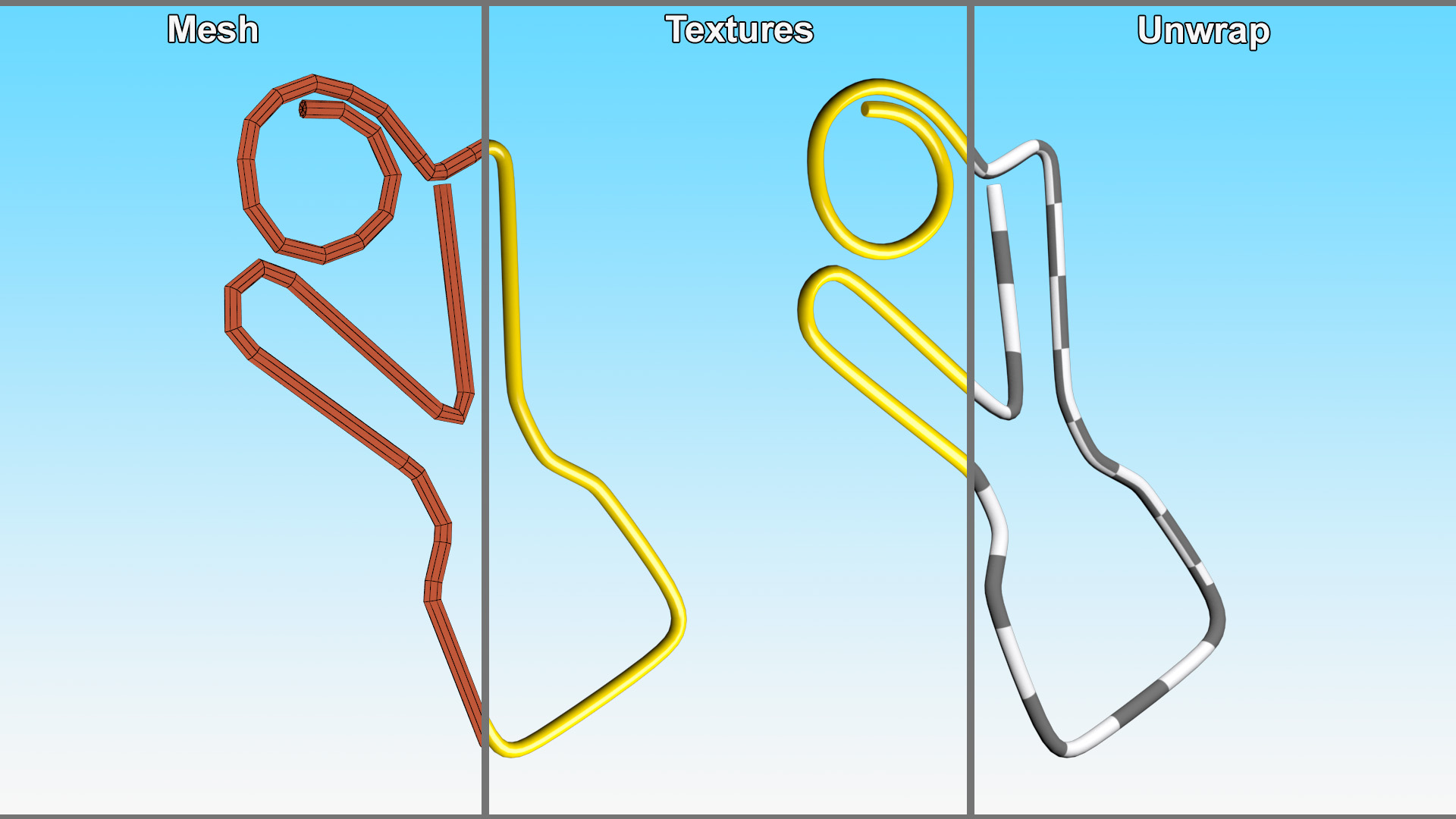 Slingshot Shaped Paper Clip 3D