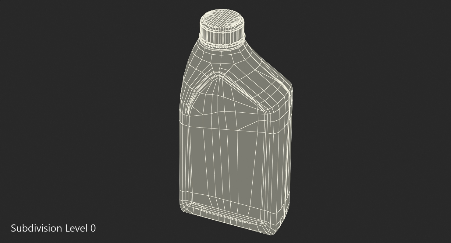 3D Bottle 1L Oil model