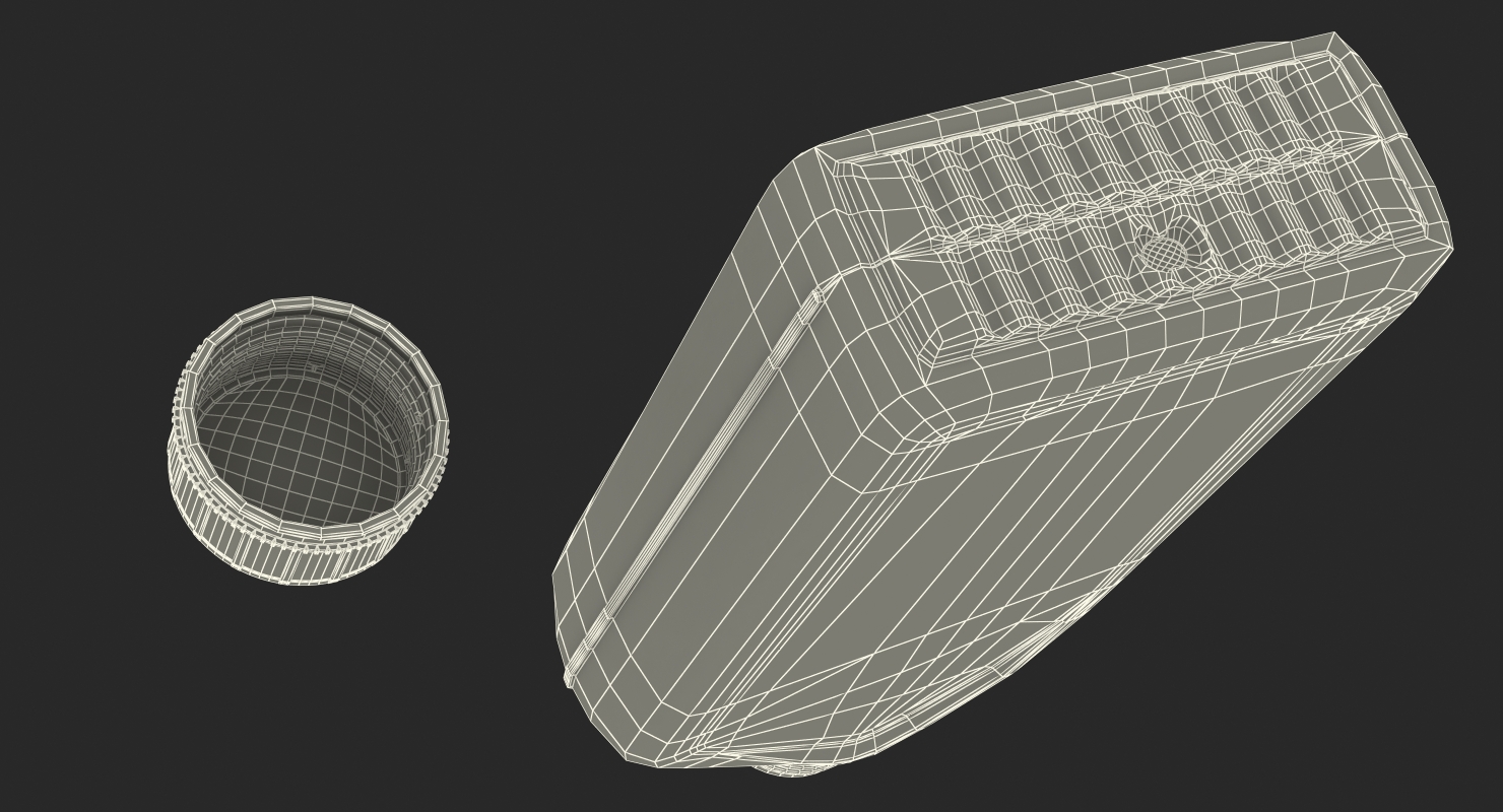 3D Bottle 1L Oil model